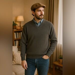 EUC Preswick & Moore Men’s Wool Blend Sweater – Sz M (Vintage Classic)